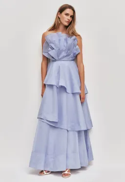 Aje Selestia Gown size 14 Pale Blue for rent on The Volte - image 1
