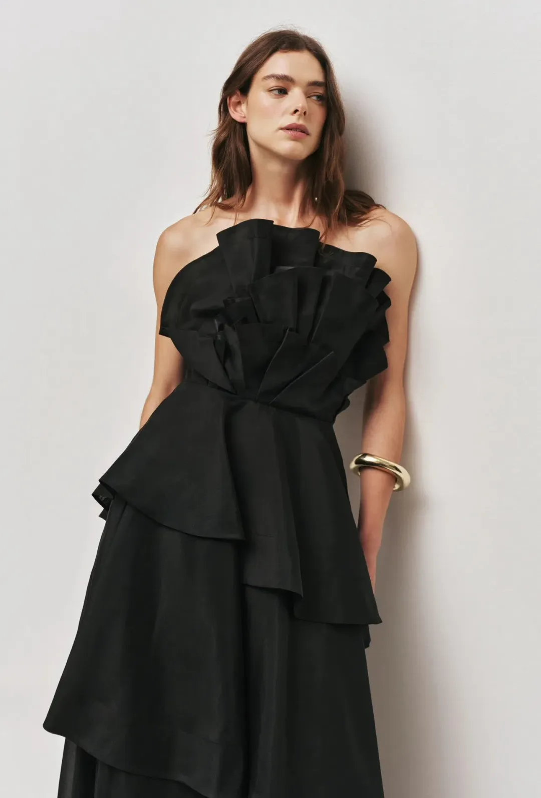 Aje Selestia Gown Size 12 Black  for rent on The Volte - main image