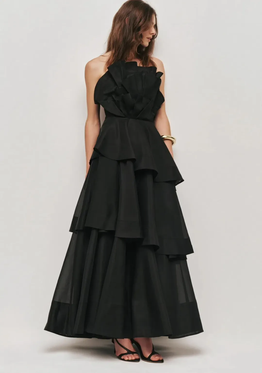 Aje Selestia Gown Size 12 Black  for rent on The Volte - main image