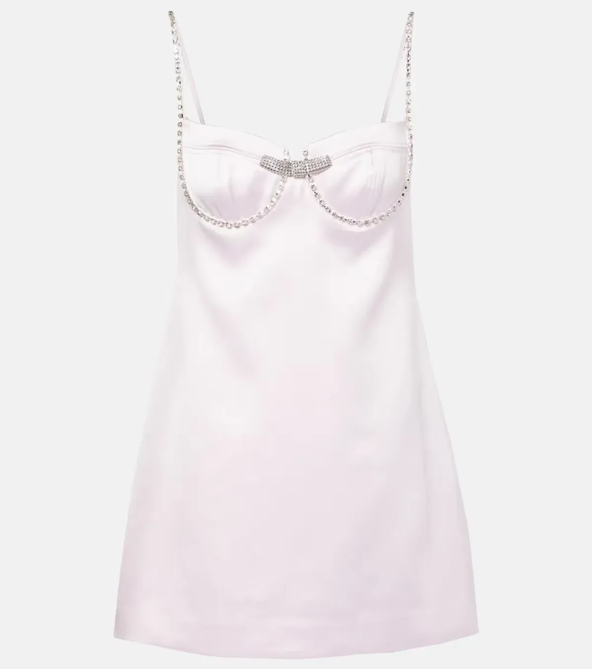 Self Portrait Embellished Satin Mini Dress for rent on The Volte - main image