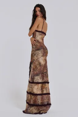 JADED LONDON Fatale Maxi Dress in Sunrose Size AUS 12 for rent on The Volte - image 7