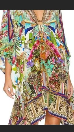 Camilla Champagne Coast Short Kaftan with Hardware One Size  for rent on The Volte - image 7
