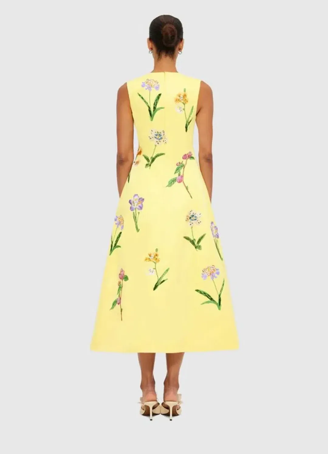 Leo Lin Cleo Sleeveless Midi Dress for rent on The Volte - main image