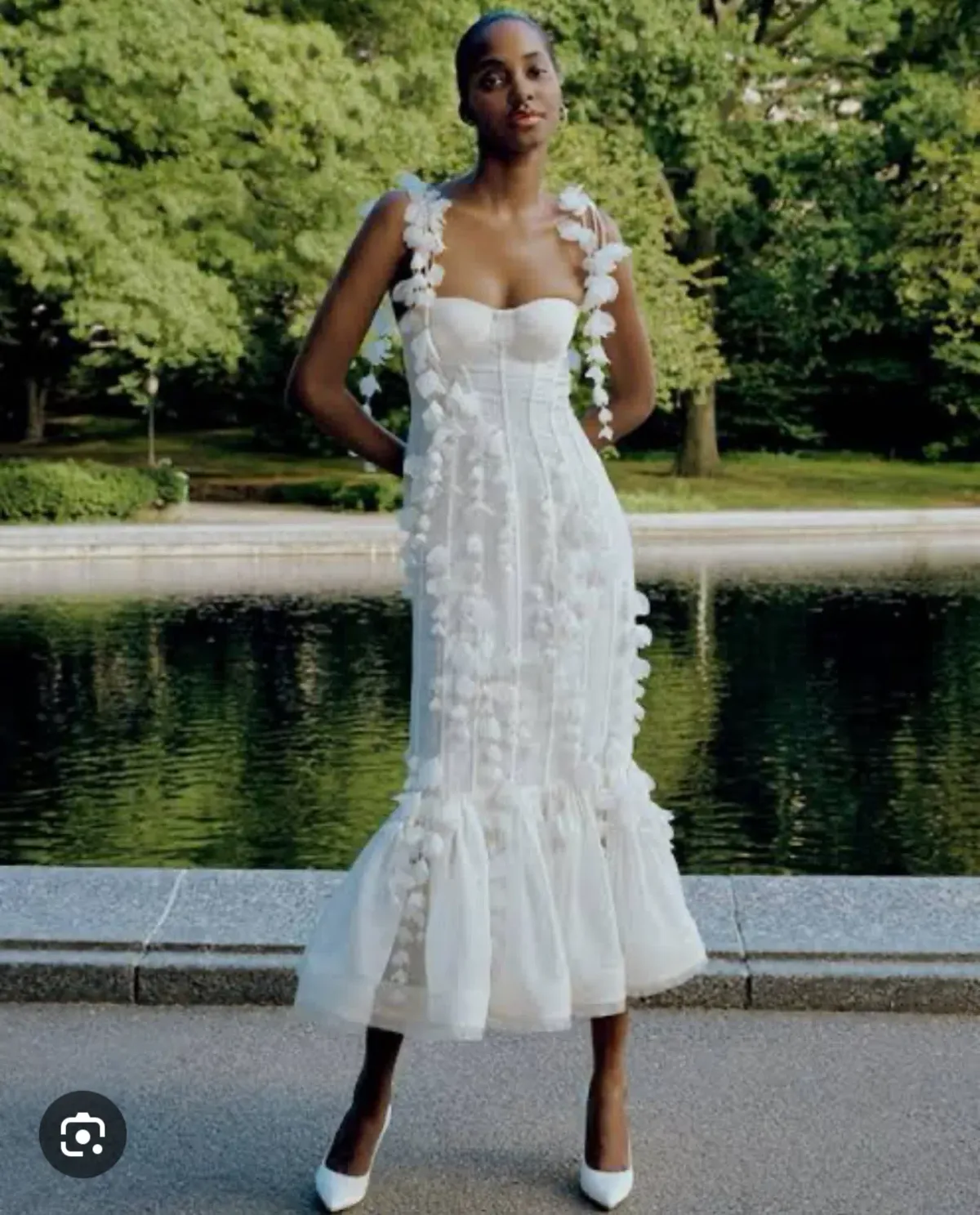 Zimmermann Botanica Petal Mermaid Gown Size 0 for rent on The Volte - main image