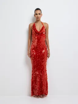 Sheike Jessica Maxi Dress size 18 Red for rent on The Volte - image 2