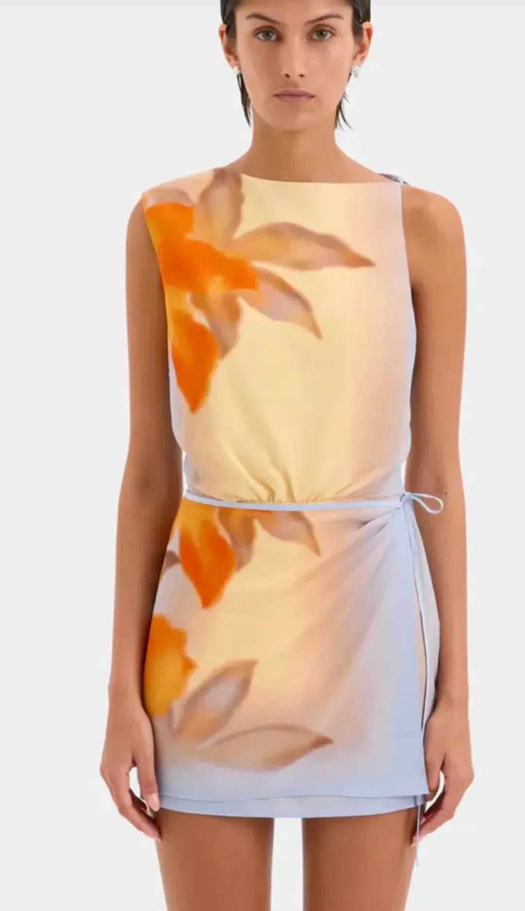 Sir the Label Serene Mini Dress Sequoia Floral Size 0P / AU 6 Petite for rent on The Volte - main image