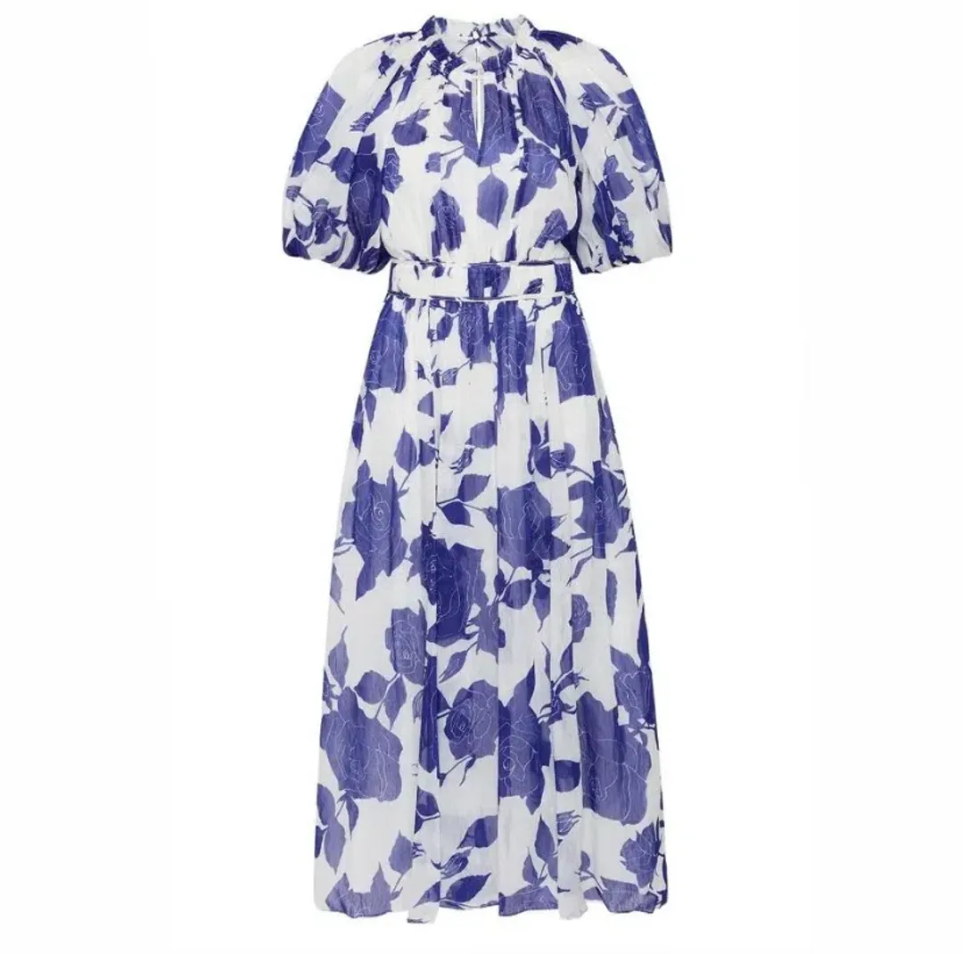 Aje Elysium Blouson Midi Dress (size 8) for rent on The Volte - main image