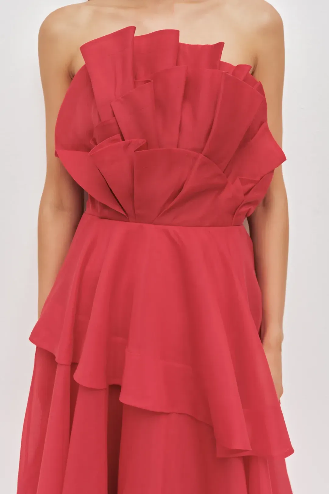 AJE SELESTIA GOWN IN SCARLET RED SIZE 12 for rent on The Volte - main image