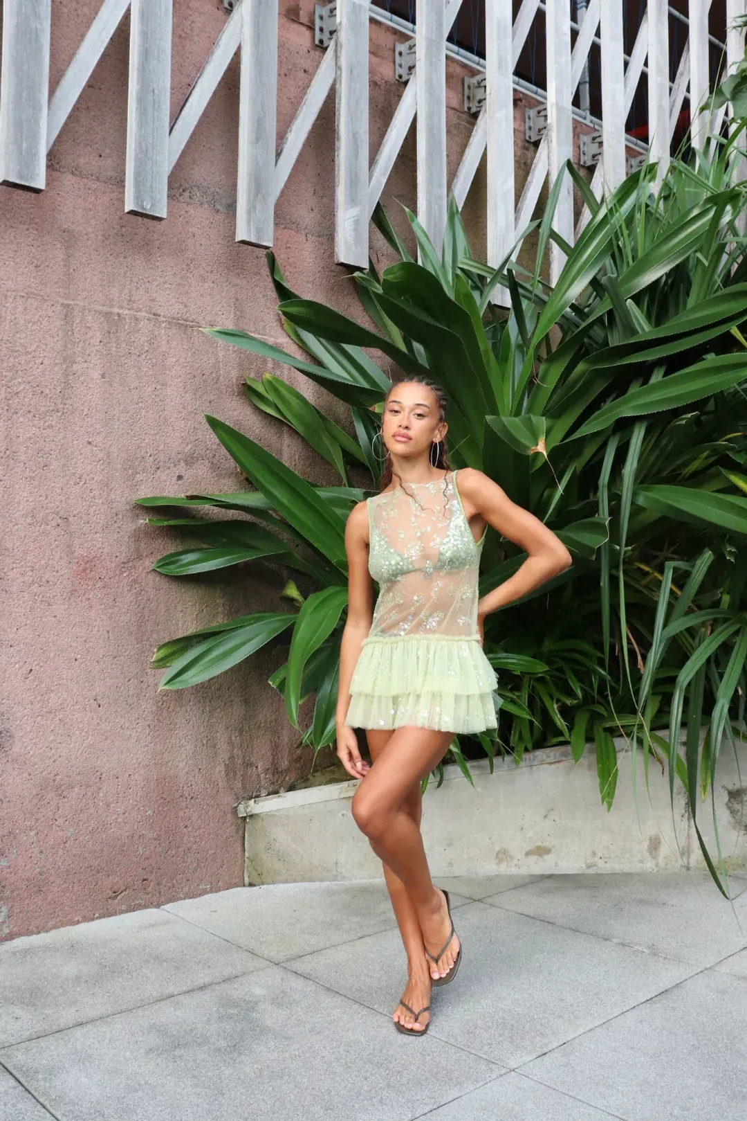 Dyspnea - TROPHY TULLE MINI DRESS - Size XL  for rent on The Volte - main image