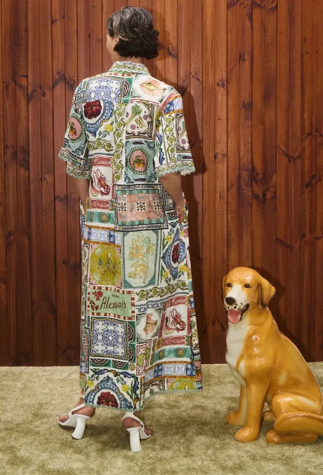 Alemais Tommasina Shirt Dress with pockets Size 12 but fits 14: for rent on The Volte - main image