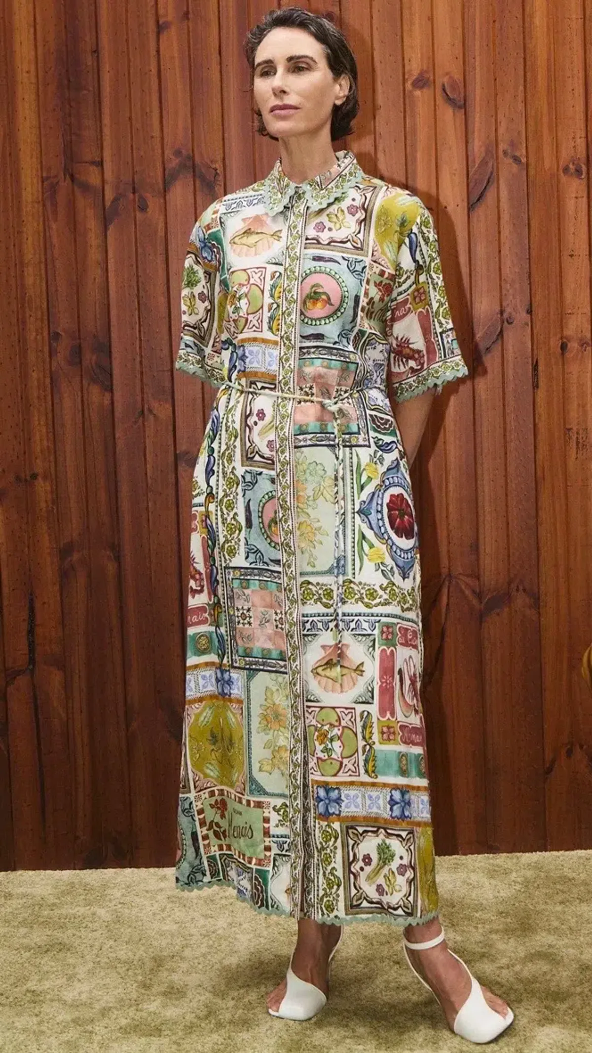 Alemais Tommasina Shirt Dress with pockets Size 12 but fits 14: for rent on The Volte - main image