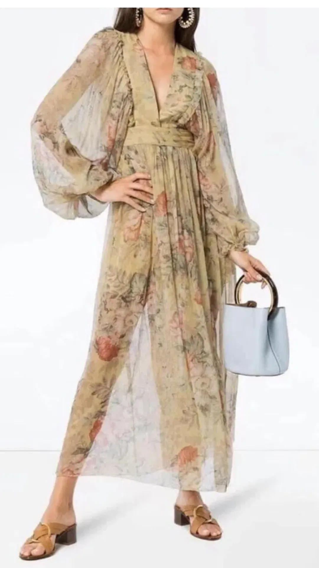 Zimmermann Melody Wrap Maxi Dress s.0 / 8 for rent on The Volte - main image
