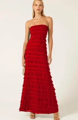 MADDISON MAXI DRESS IN CHERRY for rent on The Volte - image 2