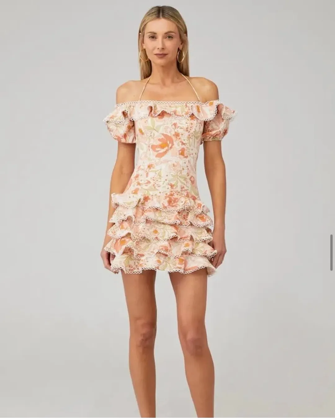 Bardot Caitlyn mini dress size 12 for rent on The Volte - main image