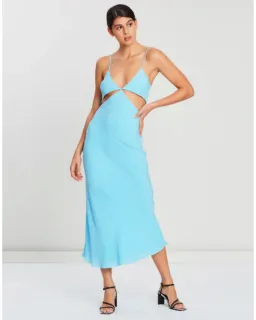 Bec and Bridge Marine Dreams Midi Dress Aqua size 6 for rent on The Volte - image 1