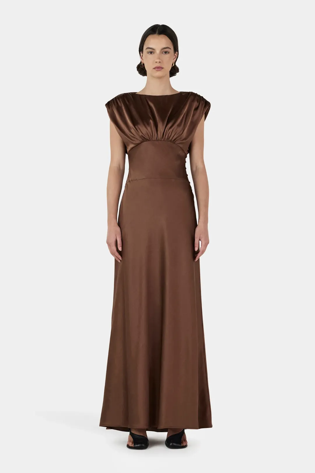 Hansen And Gretel Meredith Silk Dress Biscuit Size 6 for rent on The Volte - main image