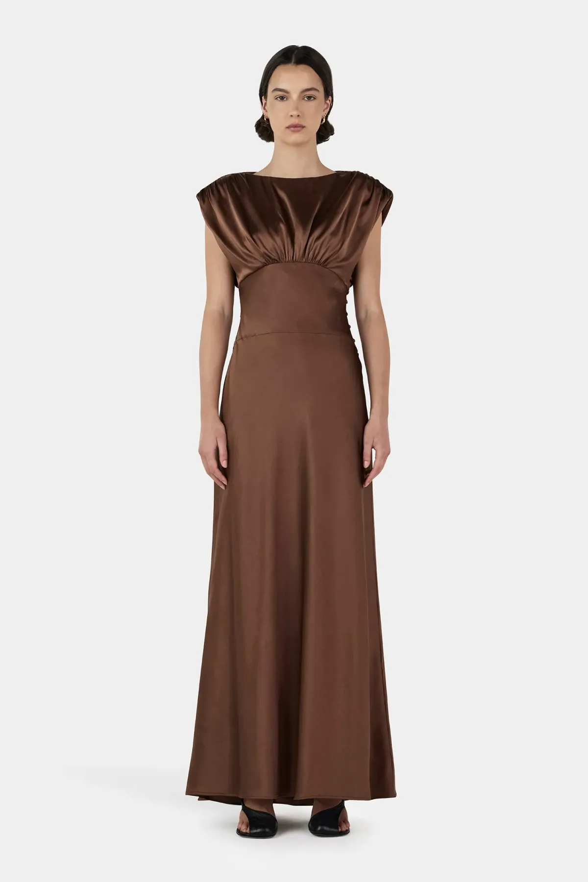 Hansen And Gretel Meredith Silk Dress Biscuit Size 6 for rent on The Volte - main image