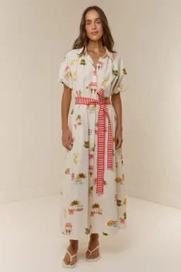 The Marla Dress - Palm Noosa.  Size 10, Midi length. for rent on The Volte - image 4