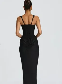 BABYBOO CORNELIA MAXI DRESS BLACK 8 for rent on The Volte - image 2