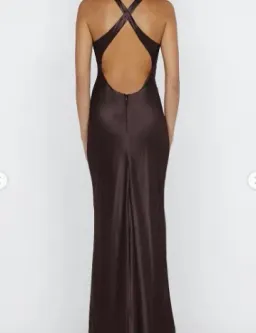Bec + Bridge Maxina Crossover Dress in Dark Chocolate 8 for rent on The Volte - image 2