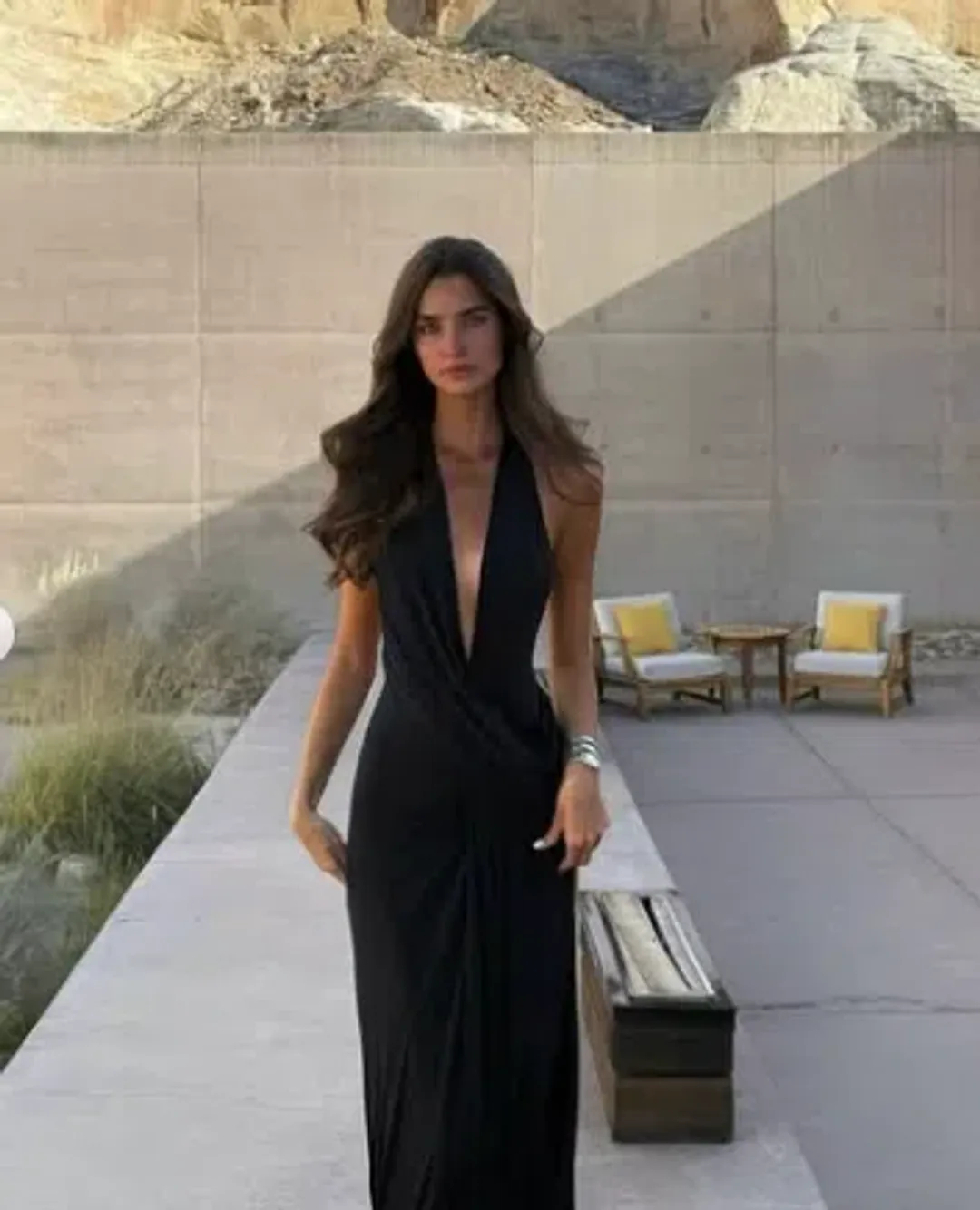  Natalie Rolt Winona Gown black 8 for rent on The Volte - main image