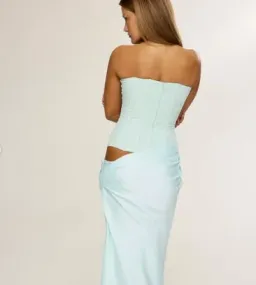  HNTR The Label Huxley Gown in Aqua 6 for rent on The Volte - image 2