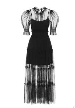 Alice McCall Nova Baby Midi Dress in Black for rent on The Volte - image 5