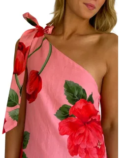 By Nicola Sorrento Maxi Dress in Raspberry Bloom Size 10 for rent on The Volte - image 3
