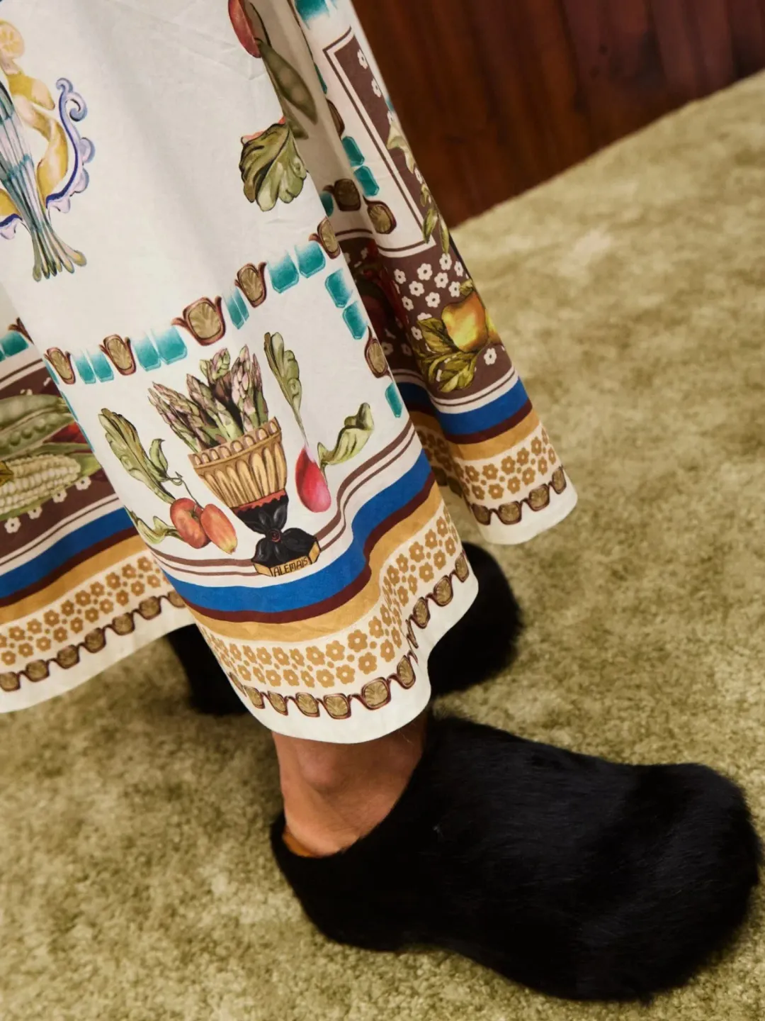 Alemais Mercado Shirtdress Size 16 Printed Cotton Long Sleeve Belted Midi for rent on The Volte - main image