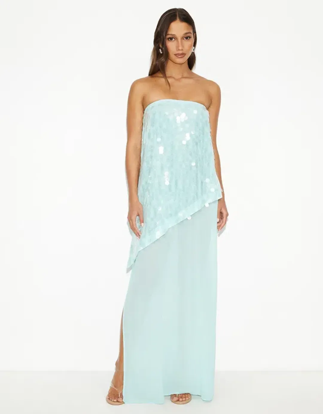 Razor Discoteca Sequin Maxi Dress for rent on The Volte - main image