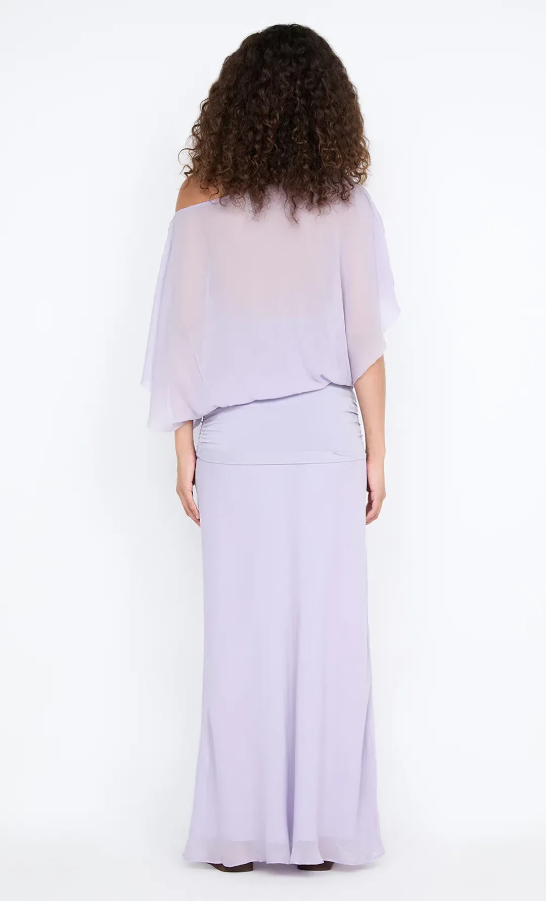 Delilah Overlay Maxi Dress in Wisteria , Purple Size 8  for rent on The Volte - main image