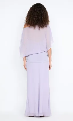 Delilah Overlay Maxi Dress in Wisteria , Purple Size 8  for rent on The Volte - image 3