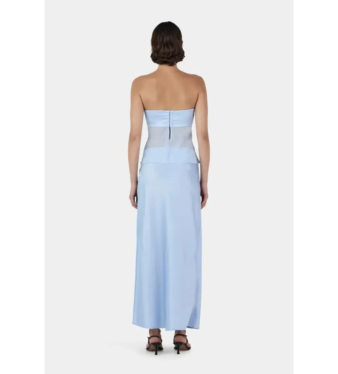Ricky Midi Skirt & Patrice strapless top , Blue Size 8 for rent on The Volte - main image