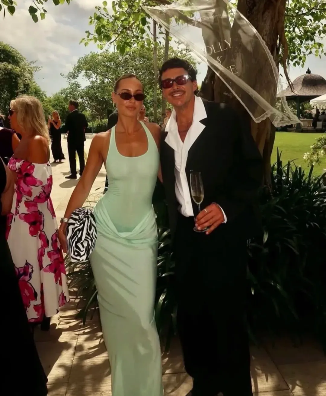 Benni Jade Maxi Dress in Bleached Aqua for rent on The Volte - main image