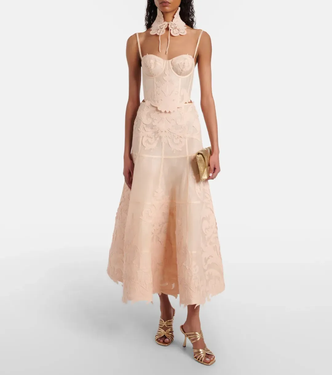 ZIMMERMANN Rebellion Filigree Bodice & Midi Skirt (Size 1) for rent on The Volte - main image