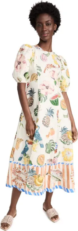 Alemais Theo Midi Dress Multi Size 8 AU for rent on The Volte - image 20