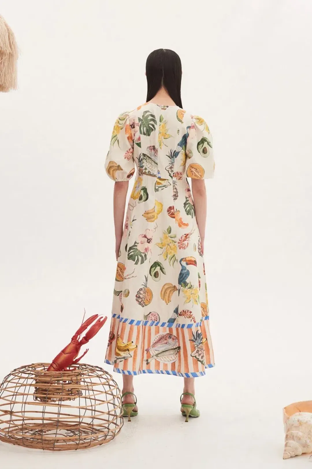 Alemais Theo Midi Dress Multi Size 8 AU for rent on The Volte - main image