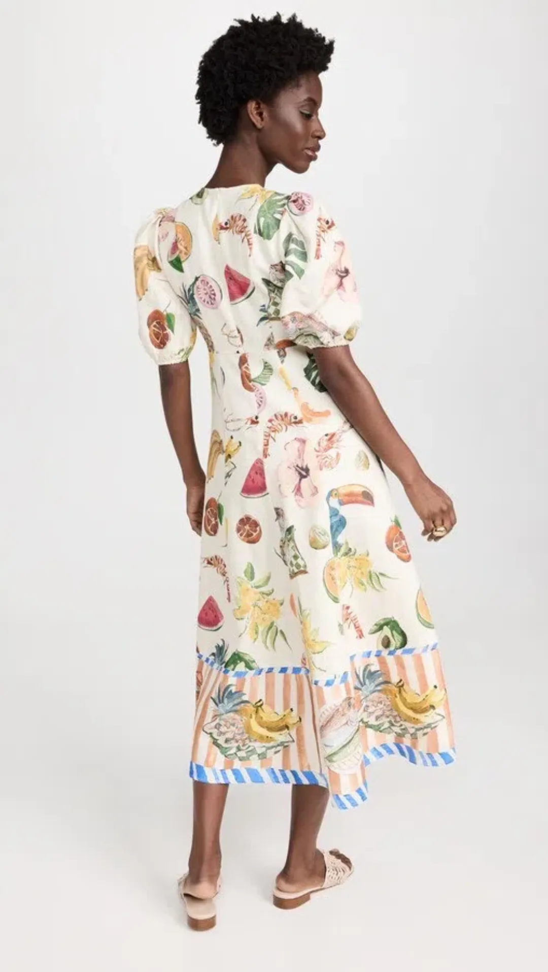 Alemais Theo Midi Dress Multi Size 8 AU for rent on The Volte - main image