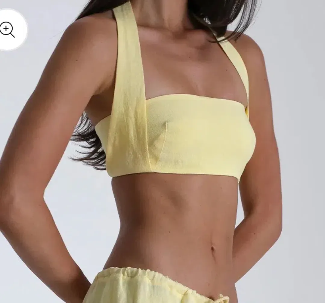 Natalie Rolt Set - Lemon Belle Skirt and Hazel Crop for rent on The Volte - main image