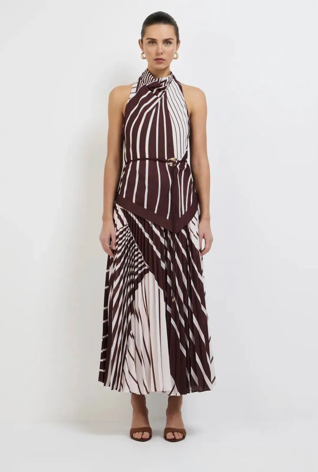 SHEIKE Montmartre Stripe Maxi Dress Size 12 for rent on The Volte - main image