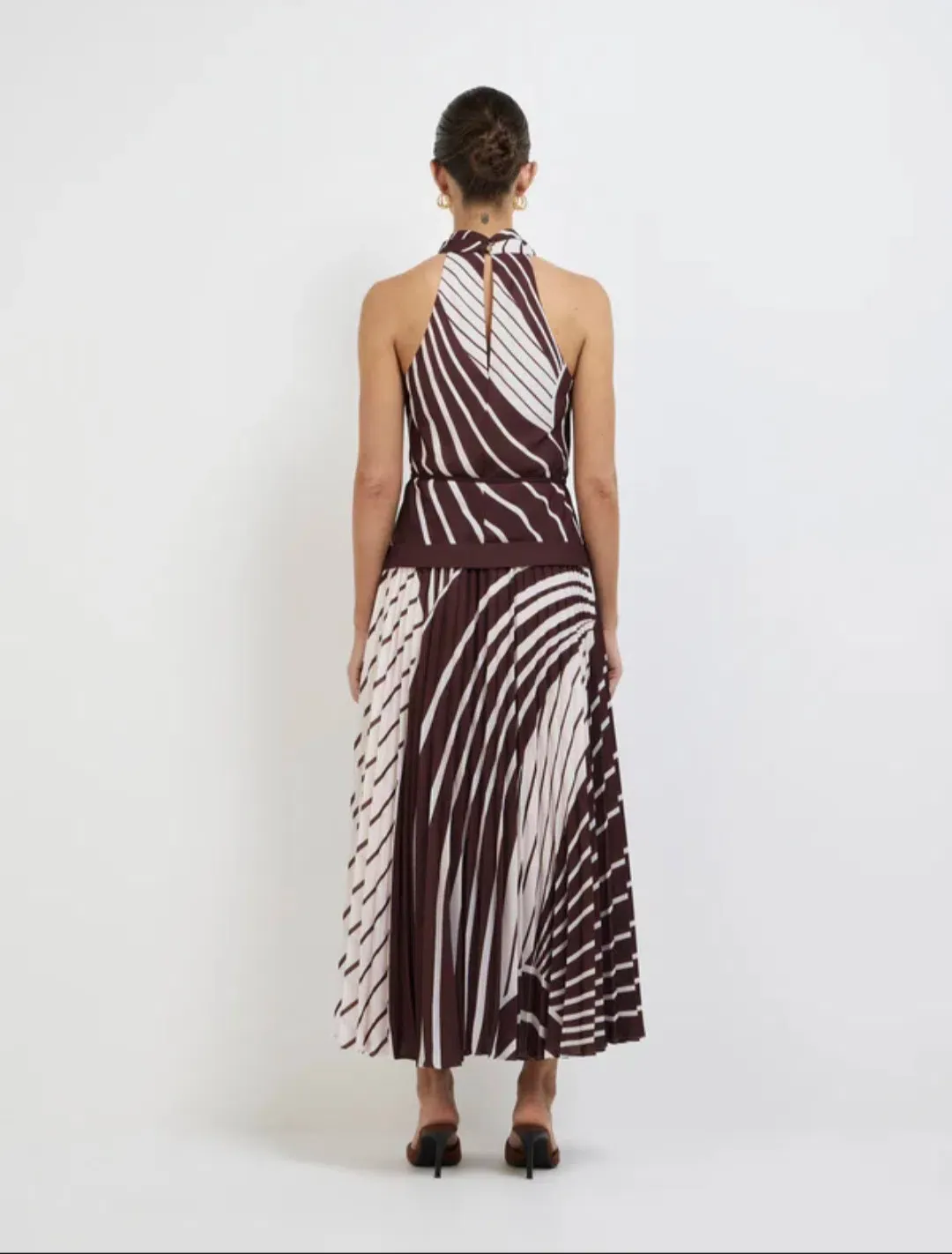 SHEIKE Montmartre Stripe Maxi Dress Size 14 for rent on The Volte - main image