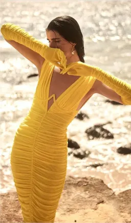 Eliya The Label Anna Dress Yellow M/10 for rent on The Volte - image 8