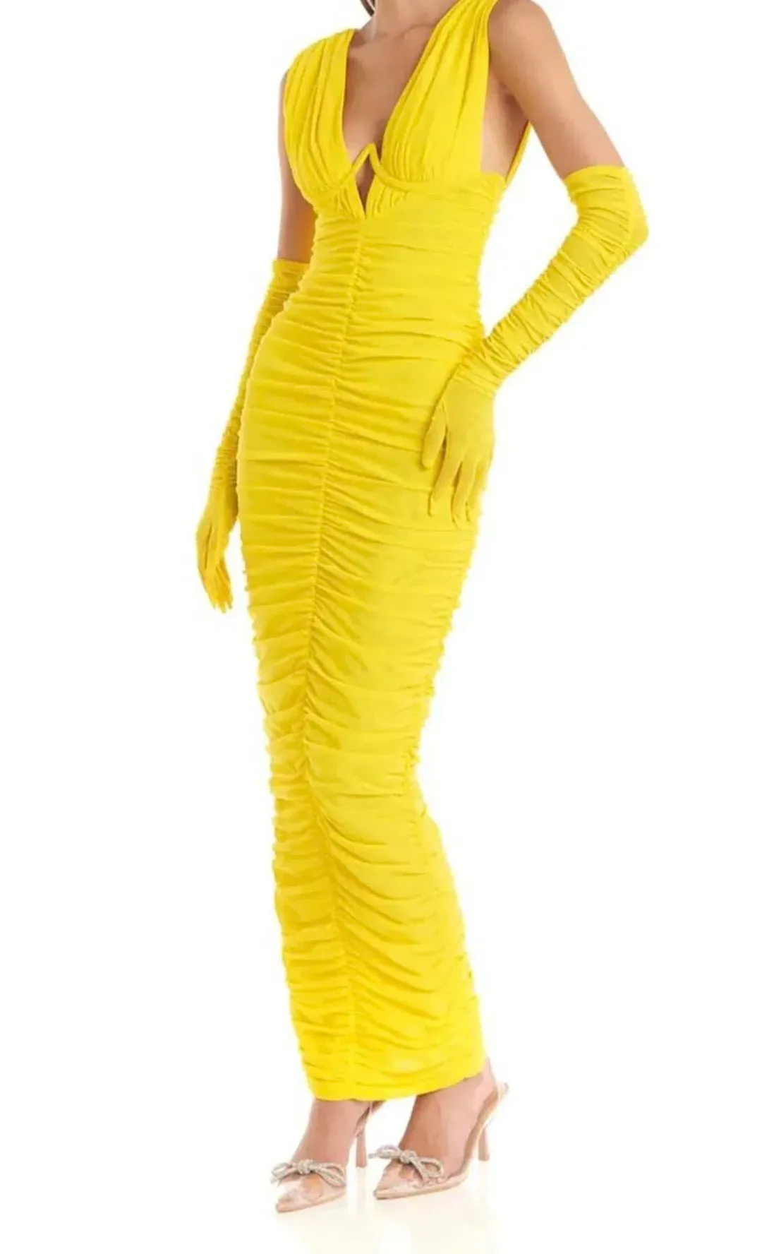 Eliya The Label Anna Dress Yellow M/10 for rent on The Volte - main image