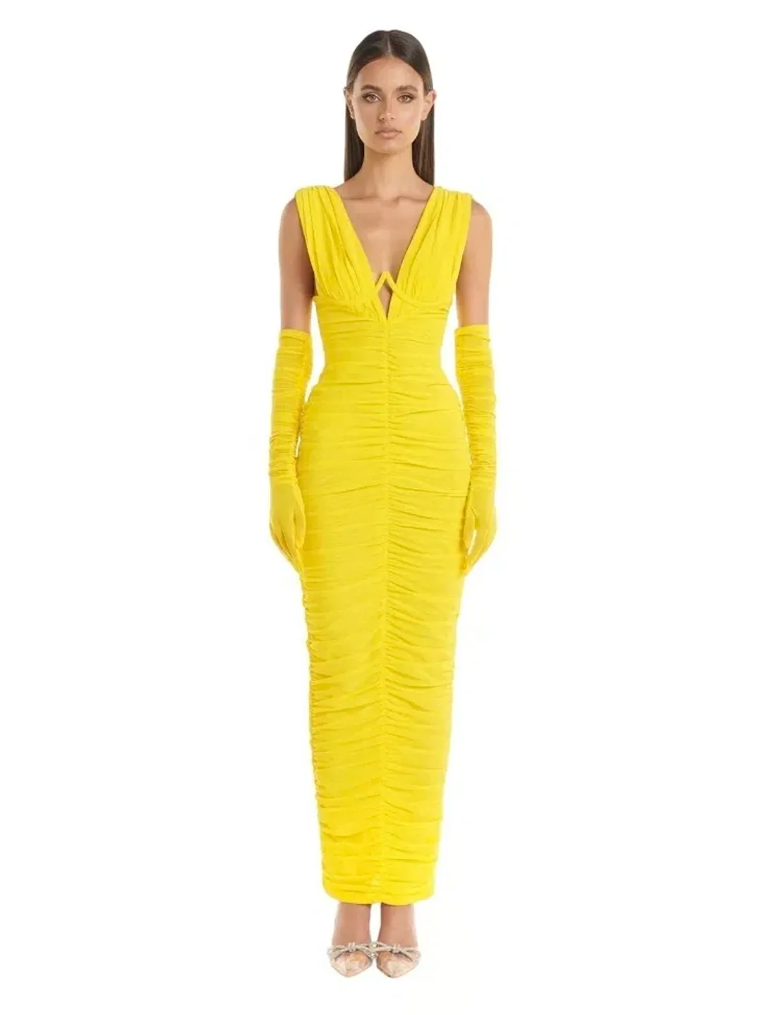 Eliya The Label Anna Dress Yellow XL/14 for rent on The Volte - main image
