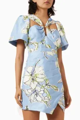AJE PRESENCE TWISTED MINI DRESS SIZE 14 for rent on The Volte - image 1