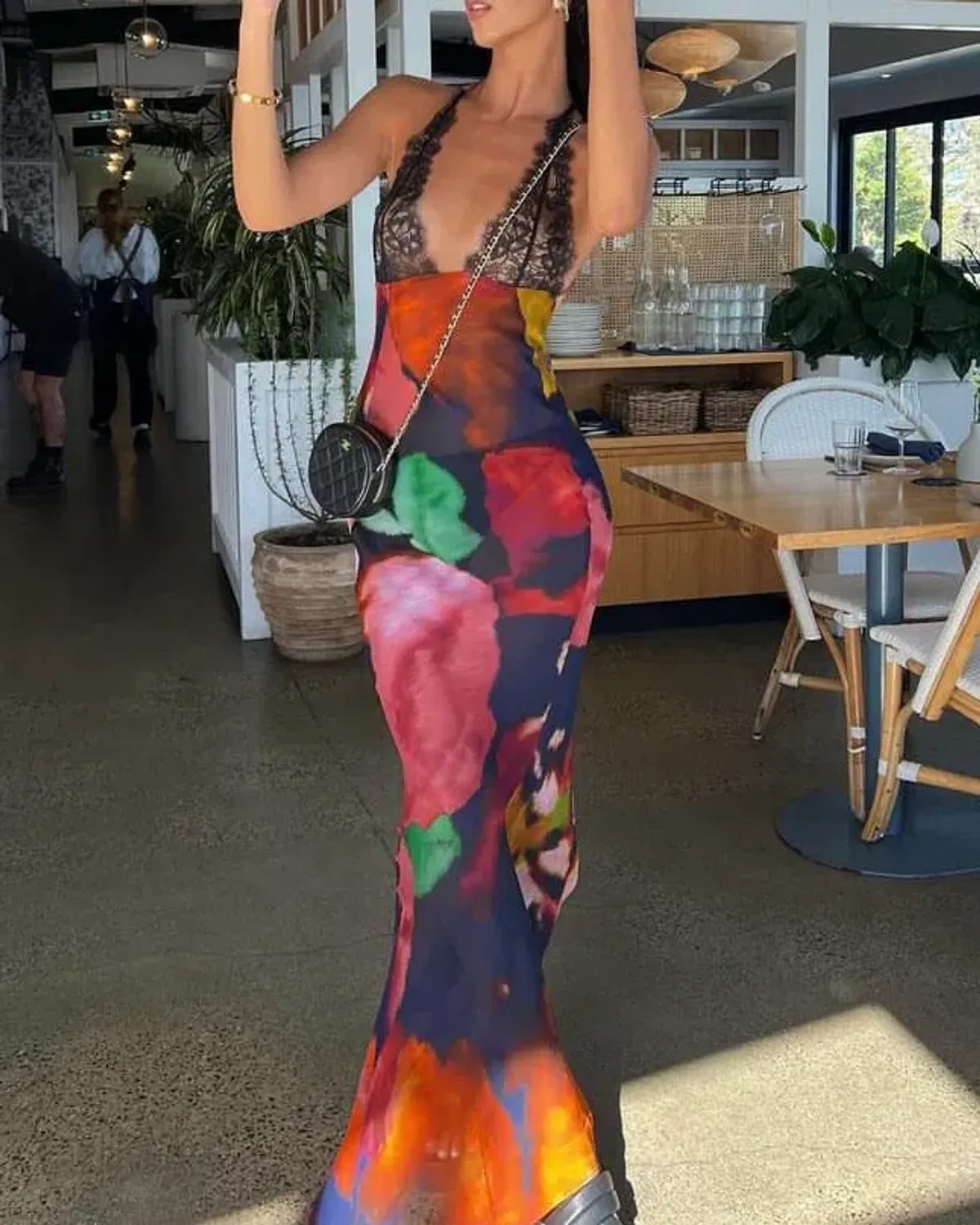 Rat & Boa PAOLA FLORAL SLIP DRESS Size M/ AU 10 for rent on The Volte - main image