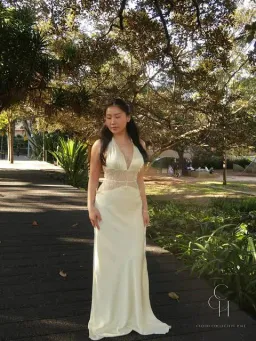Meshki Dinah Maxi Dress in Lemon Size XS for rent on The Volte - image 1