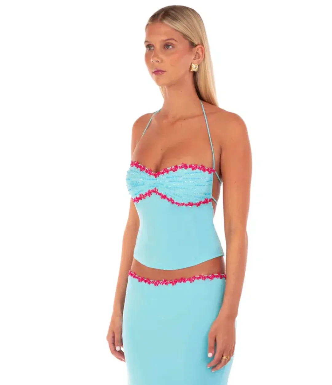 I am delilah, Jemima Halter, Sapphire, blue, size 8  for rent on The Volte - main image