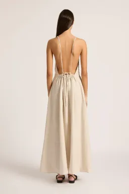 ZIBA LINEN MAXI DRESS Size 10 for rent on The Volte - image 1