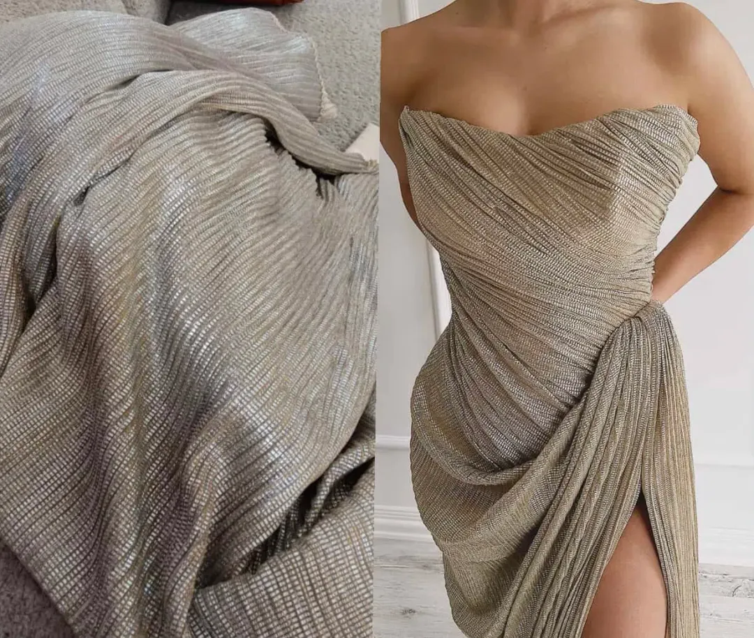 Atele Ankand Gold Dress  for rent on The Volte - main image